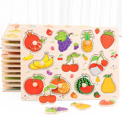 Puzzle-bois-Fruits-planches-encastrement-multiples