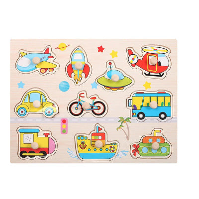 Puzzle-en-bois-véhicules-planche-vide