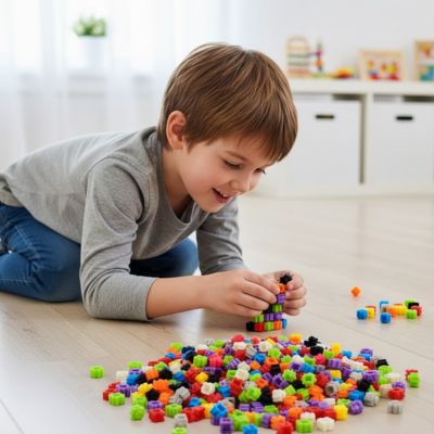 Blocs-construction-un-garçon-construit
