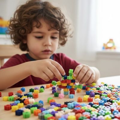 Blocs-construction-un-garçon-joue