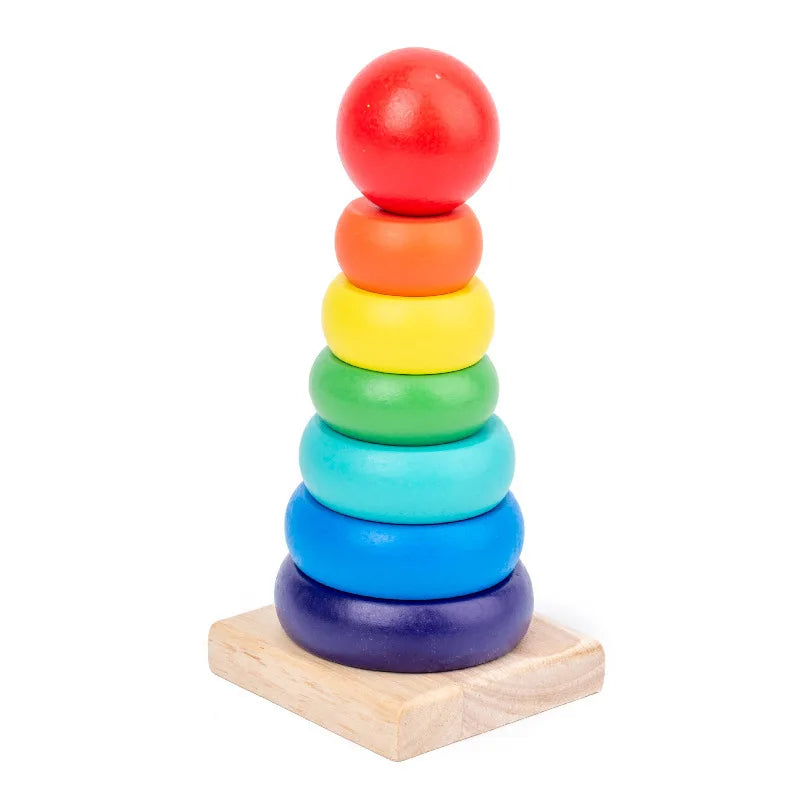 JOUET-BEBE-tour-macaron-arc-en-ciel