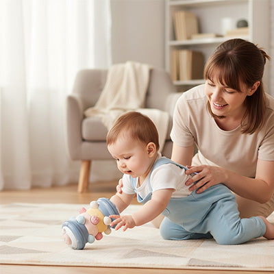 Jouet-bebe1-an-rouli-roulant-violeet-bebe-joue-maman