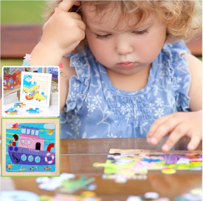 Jouet-en-bois-puzzle-vehicule-fille-joue