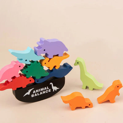 Jouets-en-bois-Animaux-en-equilibre-dinosaures-debut