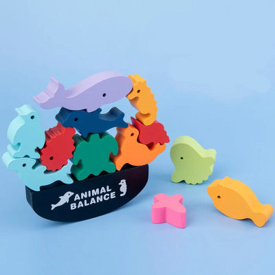 Jouets-en-bois-Animaux-en-equilibre-ocean-debut
