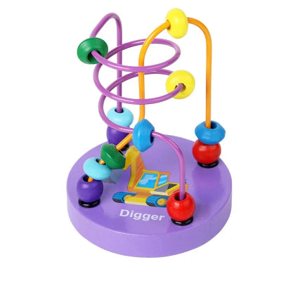 Jouets-en-bois-Mini-Spirale-3D-a-billes-excavatrice