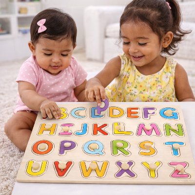 Puzzle-bois-Alphabet-planche-encastrement-bebe-fille