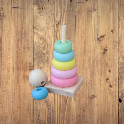 jouet-en-bois-tour-macaron-pastel-douce