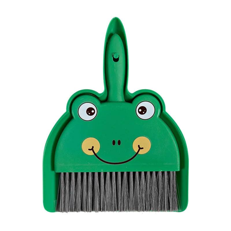 motricité-pratique-pelle-balayette-grenouille-verte