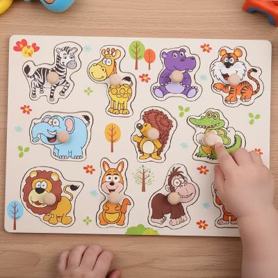 puzzle-bois-reconnaitre-animaux-de -savane