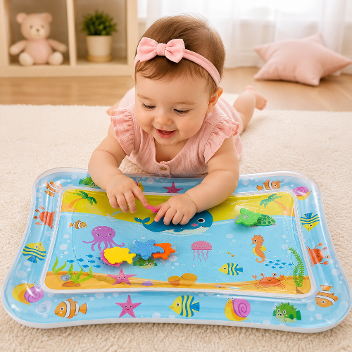 tapis-eau-fille-joue