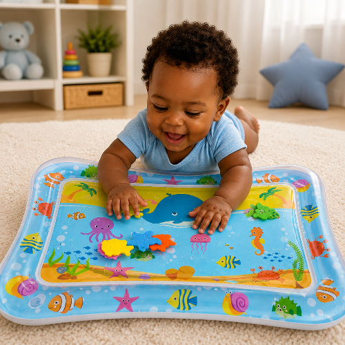 tapis-eau-garçon-noir-joue